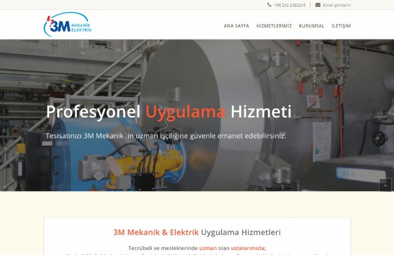 3m Mekanik & Elektrik'in Yeni Hazır Web Sitesi de yayında!